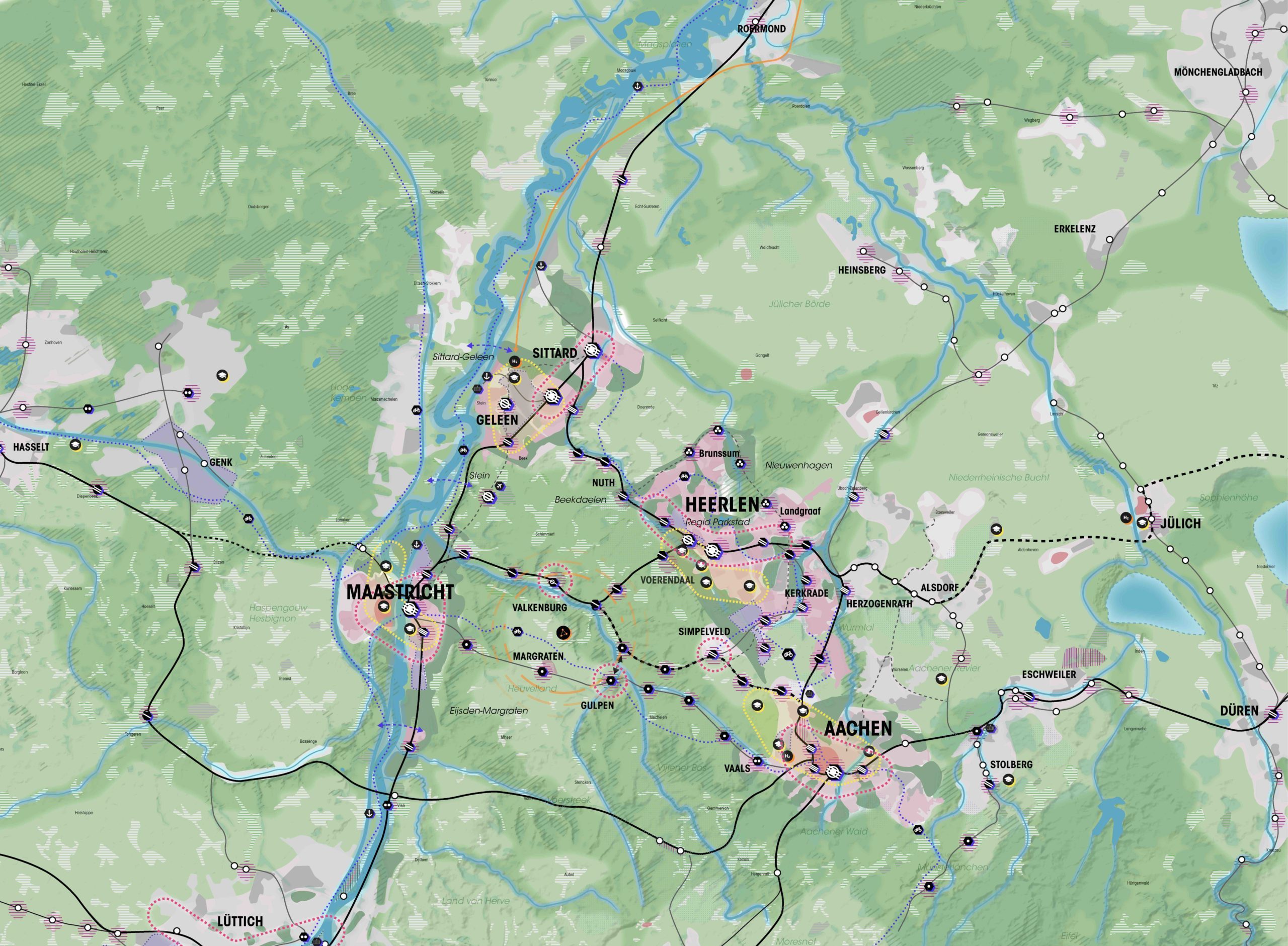Raumbild der Region Zuid-Limburg